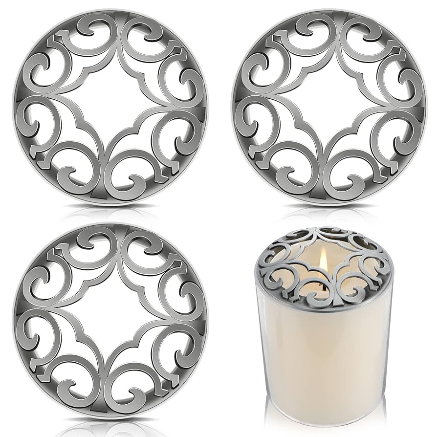 Amazon.com: Shellwei 4 Pcs Candle Toppers to Burn Evenly